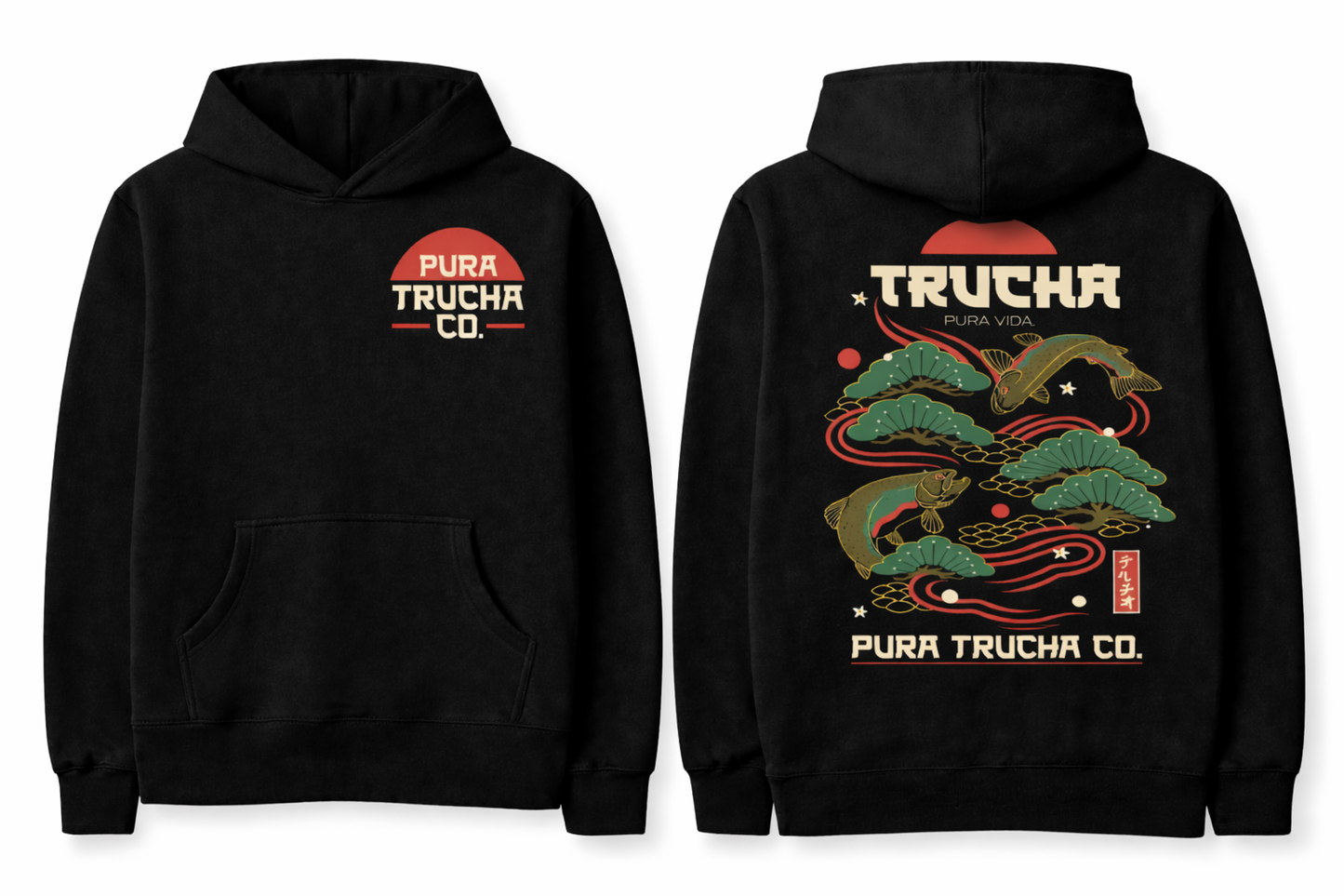 Japan Style Trucha Hoodie (Black)