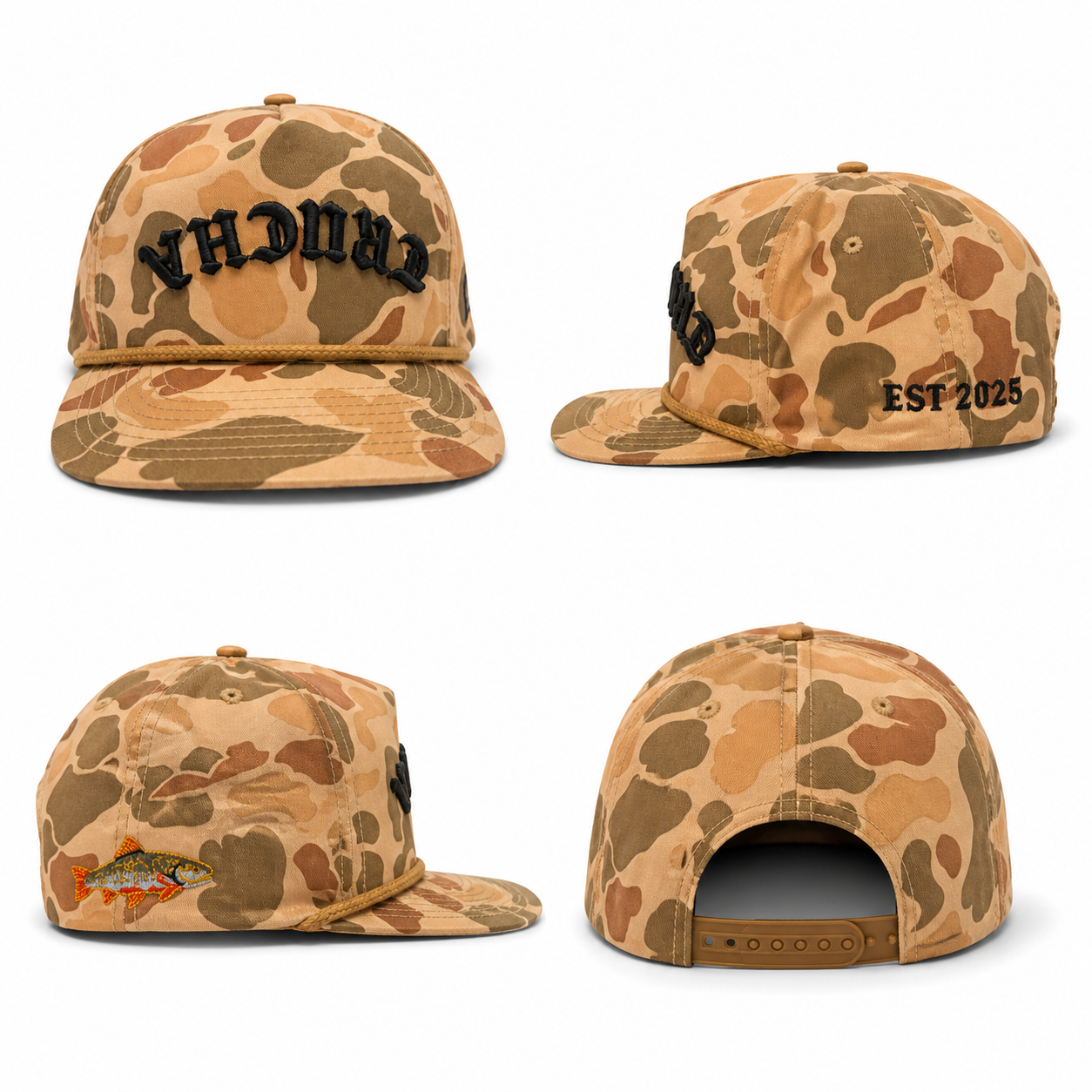 Pura Trucha Co Rope Snapback Hat