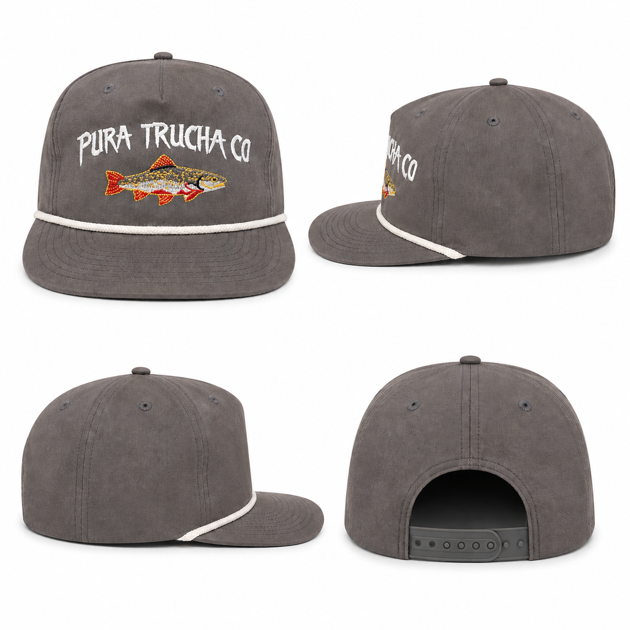 Pura Trucha Co Rope Snapback Hat